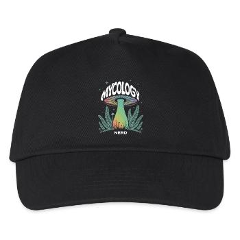 Mycology Nerd Fungi Science Mushroom Scientist - Kids’ Baseball Cap - black - Front