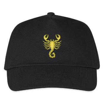 Sternzeichen Skorpion - Kinder Basecap - Schwarz - Vorne