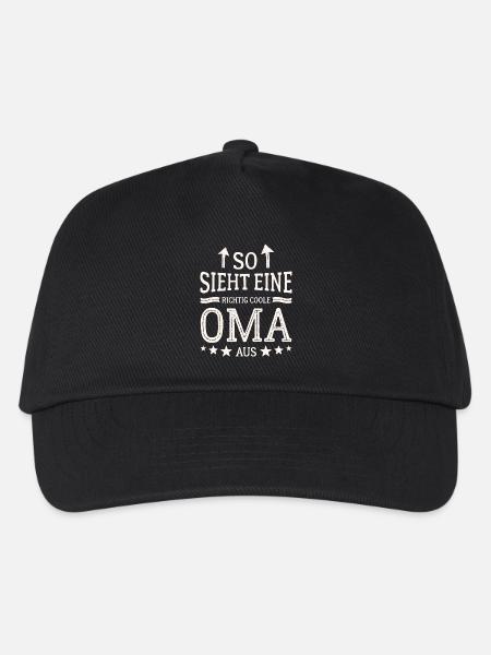 So sieht eine coole Oma aus Beste Großmutter - Kinder Basecap - Schwarz