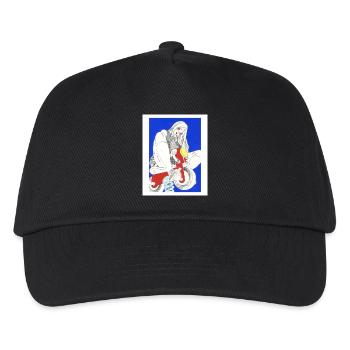 Colorful manga girl - Kids’ Baseball Cap - black - Front