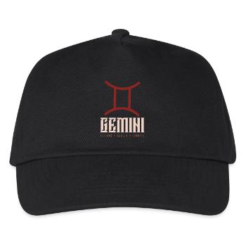 Gémeaux - Casquette de baseball Enfant - noir - Devant