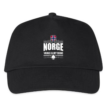 NORWEGEN - NORGE VIKINGS RUHM - Kinder Basecap - Schwarz - Vorne