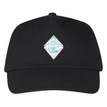 Whale Geometric Shapes – Trendy Hipster Design - Kids’ Baseball Cap - black - Front
