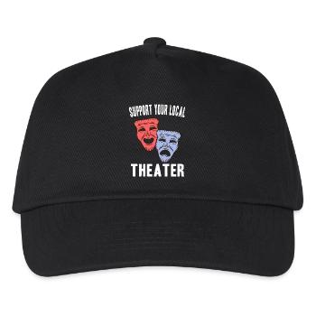 Theater Schauspieler Geschenkideen - Kinder Basecap - Schwarz - Vorne