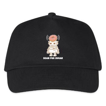 Donut Robot : Scanner le sucre - Casquette de baseball Enfant - noir - Devant