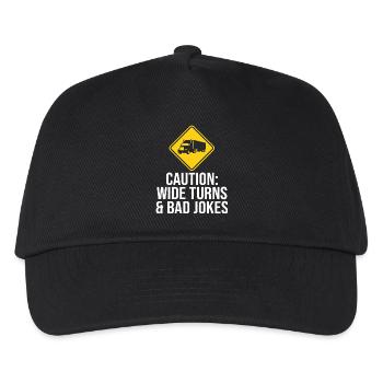 Road Sign Funny Truck Driver Trucker - Kids’ Baseball Cap - black - Front