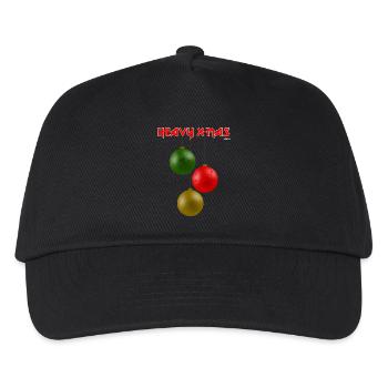 HEAVY X-MAS, traditionell - Kinder Basecap - Schwarz - Vorne