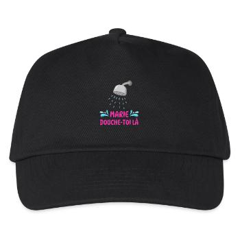 Marie, dusch dort. - Kinder Basecap - Schwarz - Vorne