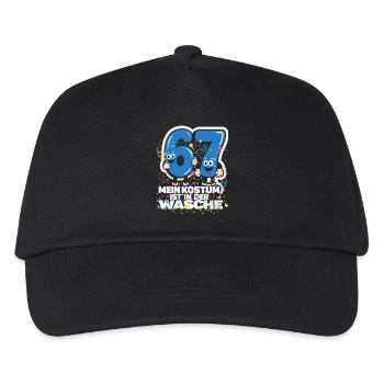 Mein Kostüm ist in der Wäsche 67 Lustig - Kinder Basecap - Schwarz - Vorne