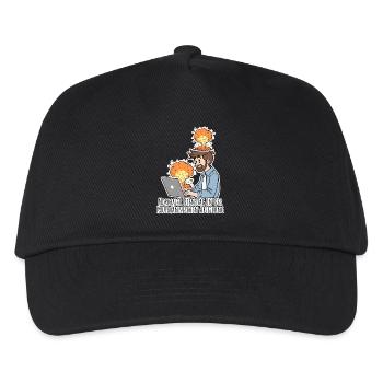 Complete chaos? Normal, commercial department! - Kids’ Baseball Cap - black - Front