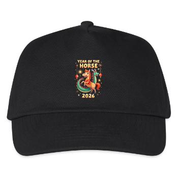 Chinese New Year Of The Horse 2026 - Kids’ Baseball Cap - black - Front