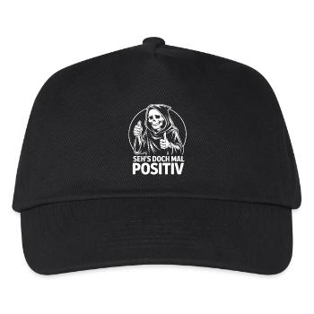 Positiv Grim Reaper - Kinder Basecap - Schwarz - Vorne