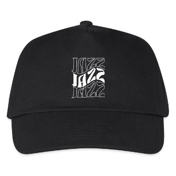 Jazz Wordmark Bold Outline - Kids’ Baseball Cap - black - Front