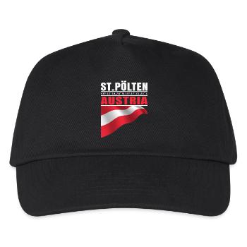 St. Pölten - Kinder Basecap - Schwarz - Vorne