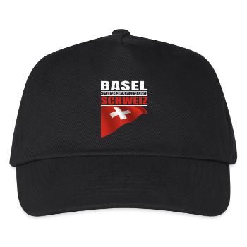 Basel - Kids’ Baseball Cap - black - Front