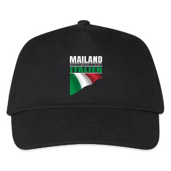 Milan - Kids’ Baseball Cap - black - Front