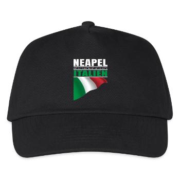 Neapel - Kinder Basecap - Schwarz - Vorne