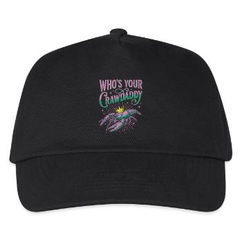 Who's Your Crawdaddy Funny Mardi Gras - Kids’ Baseball Cap - black - Front