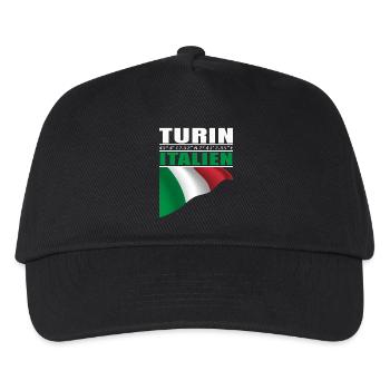 Turin - Kinder Basecap - Schwarz - Vorne