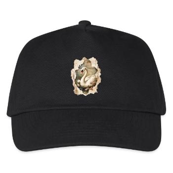 swan - Kids’ Baseball Cap - black - Front