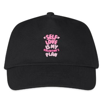 Selbstliebe zum Valentinstag - Kinder Basecap - Schwarz - Vorne