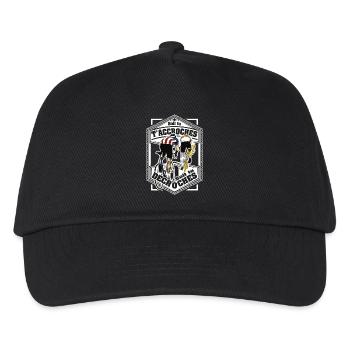 Hooks or Stalls Cycling - Kids’ Baseball Cap - black - Front