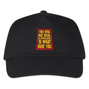 You Will Not Heal Heilung Schmerz Loslassen Neu - Kinder Basecap - Schwarz - Vorne