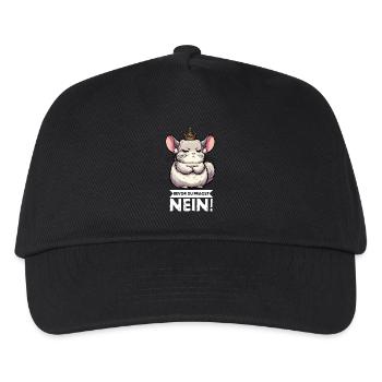 Bevor Du Fragst Chinchilla Chinchillas Nagetier - Kinder Basecap - Schwarz - Vorne