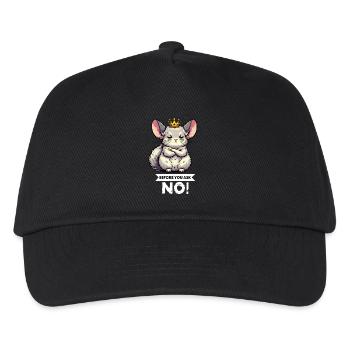 Before You Ask Chinchilla Chinchillas Nagetier - Kinder Basecap - Schwarz - Vorne