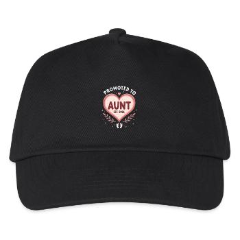Aunt 2026 Aunt 2026 Promoted to Aunt 2026 - Kids’ Baseball Cap - black - Front