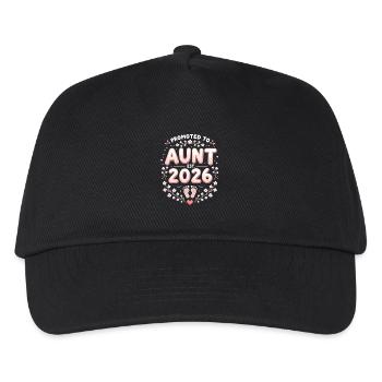 Tante 2026 Tante 2026 Befördert zu Tante 2026 - Kinder Basecap - Schwarz - Vorne