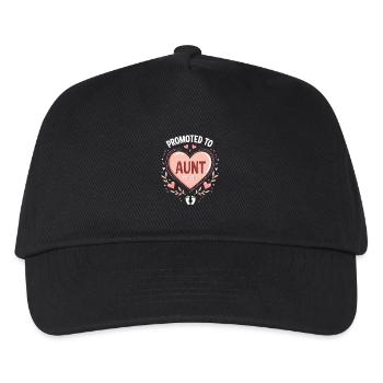Aunt 2026 Aunt 2026 Promoted to Aunt 2026 - Kids’ Baseball Cap - black - Front