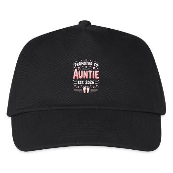 Aunt 2026 Aunt 2026 Promoted to Aunt 2026 - Kids’ Baseball Cap - black - Front
