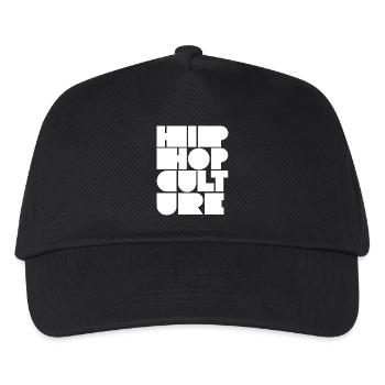 Blockige Hip-Hop-Kultur - Kinder Basecap - Schwarz - Vorne