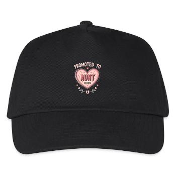 Aunt 2026 Aunt 2026 Promoted to Aunt 2026 - Kids’ Baseball Cap - black - Front