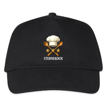 Sternekoch Bester Koch Geschenk Koch Kostüm Küche - Kinder Basecap - Schwarz - Vorne