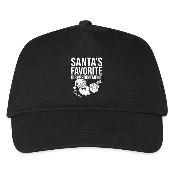 La déception préférée du Père Noël - Casquette de baseball Enfant - noir - Devant