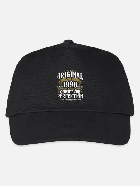 Original 1996 Jahrgang Vintage Geburtstag Geschenk - Kinder Basecap - Schwarz