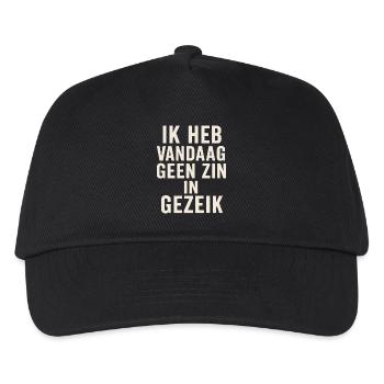 Fühl dich nicht wie heute - Kinder Basecap - Schwarz - Vorne