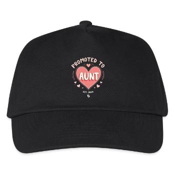 Aunt 2026 Aunt 2026 Promoted to Aunt 2026 - Kids’ Baseball Cap - black - Front