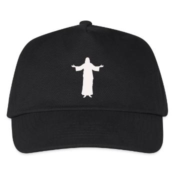 jesus- - Kinder Basecap - Schwarz - Vorne