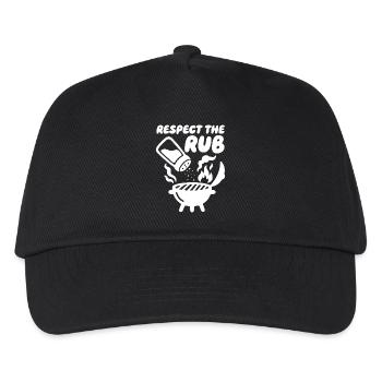 Respectez le barbecue Rub - Casquette de baseball Enfant - noir - Devant