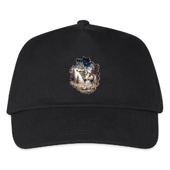 Wolf Starry Sky - Kids’ Baseball Cap - black - Front