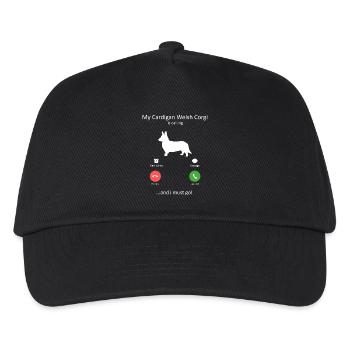 Cardigan Welsh Corgi nennt Hundeliebhaber-Design - Kinder Basecap - Schwarz - Vorne