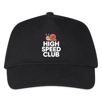 High Speed Schnecke - Kinder Basecap - Schwarz - Vorne