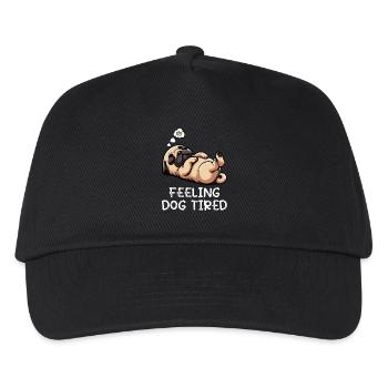 Feeling Dog Tired Pug Pugs Pug Owner Pug Dog - Kids’ Baseball Cap - black - Front