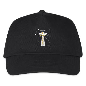 Peace Out UFO Eggs - Kids’ Baseball Cap - black - Front