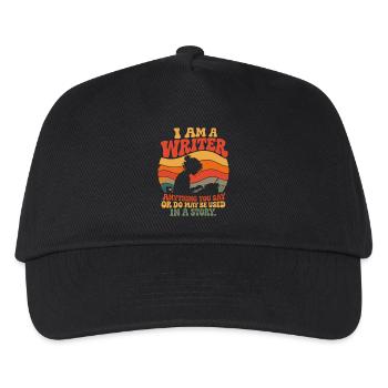Passionate writer, creative quote - Kids’ Baseball Cap - black - Front