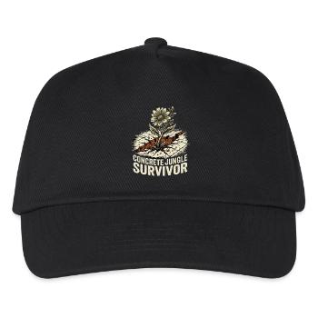 Jungle Survivor Guerrilla Gardening - Kinder Basecap - Schwarz - Vorne