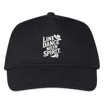 Line Dance Mein Spirit - Kinder Basecap - Schwarz - Vorne